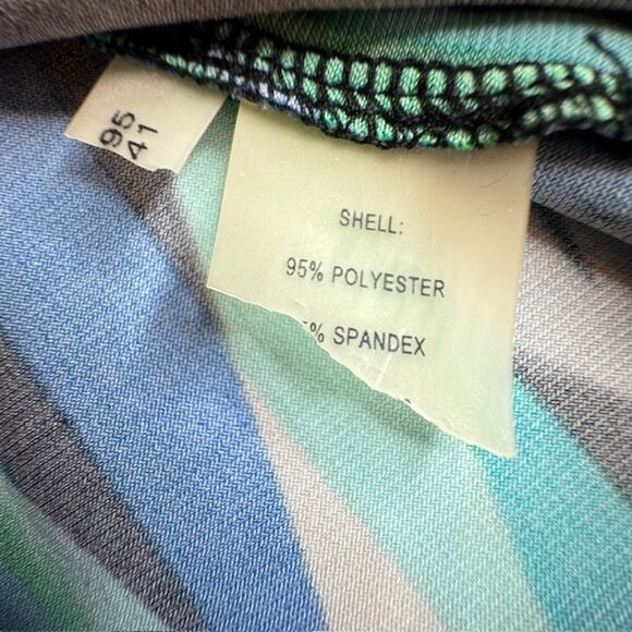 Calvin Klein Sz Med Twist Neck Vibrant Abstract Sleeveless Top - Picture 8 of 8